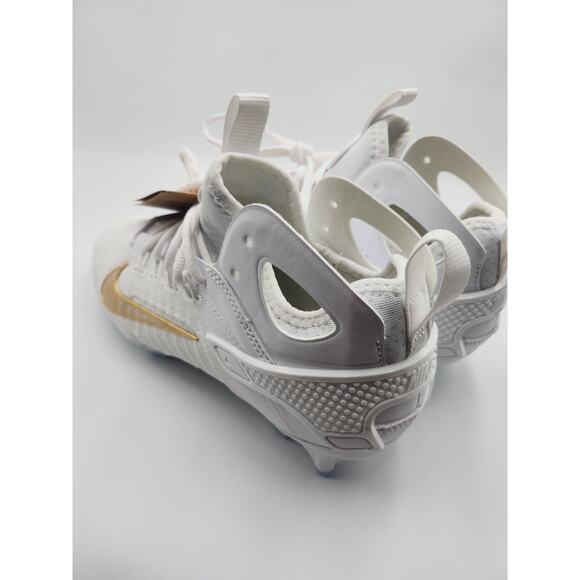Mens Size 8 Nike Lacrosse Cleats Huarache 9 Elite Low LAX White Gold FD0088-100 main image 4